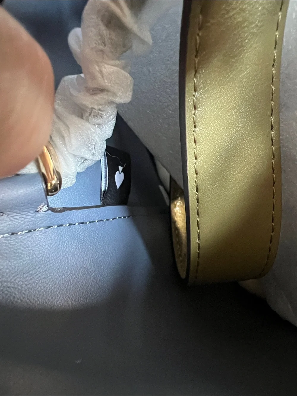 Kate Spade Halo Dried Thyme Glazed Leather Mini Bucket Bag